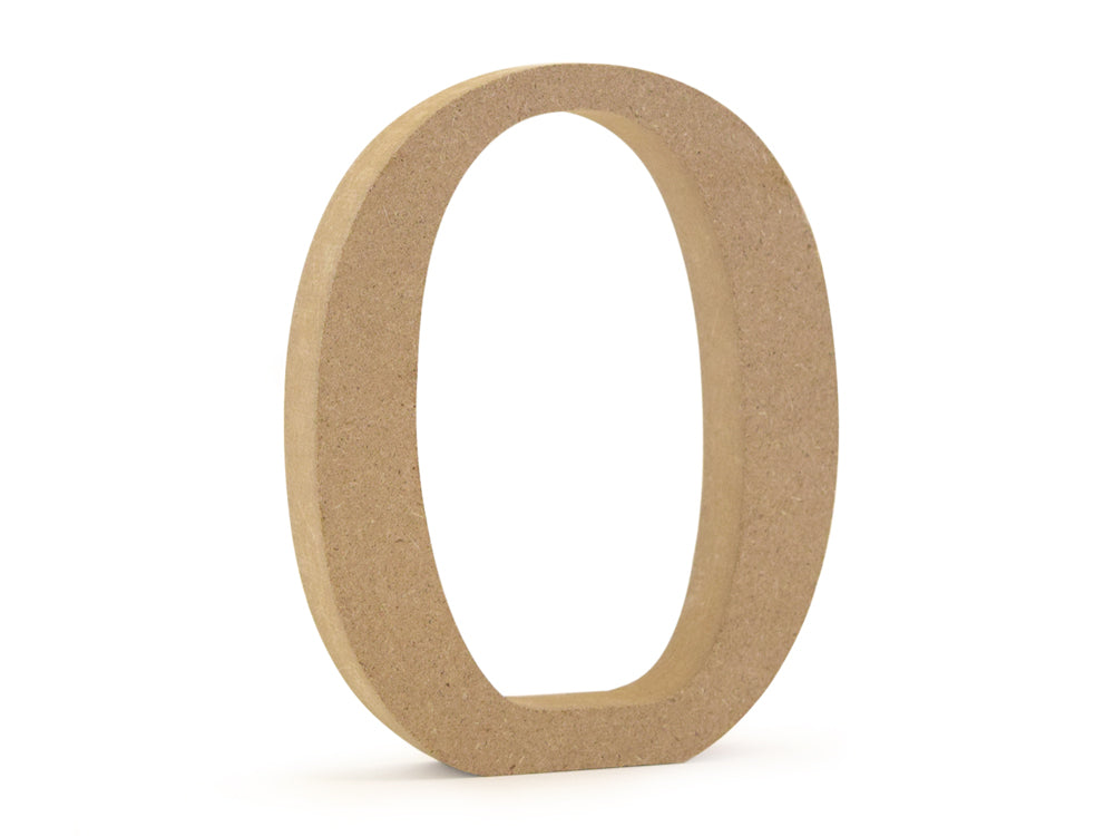 Wood Letters: 5 1/8" MDF Standing O