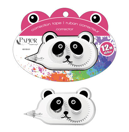 CORRECTION TAPE-ANIMAL-5MM-12M 3 ASSORTED ANIMALS