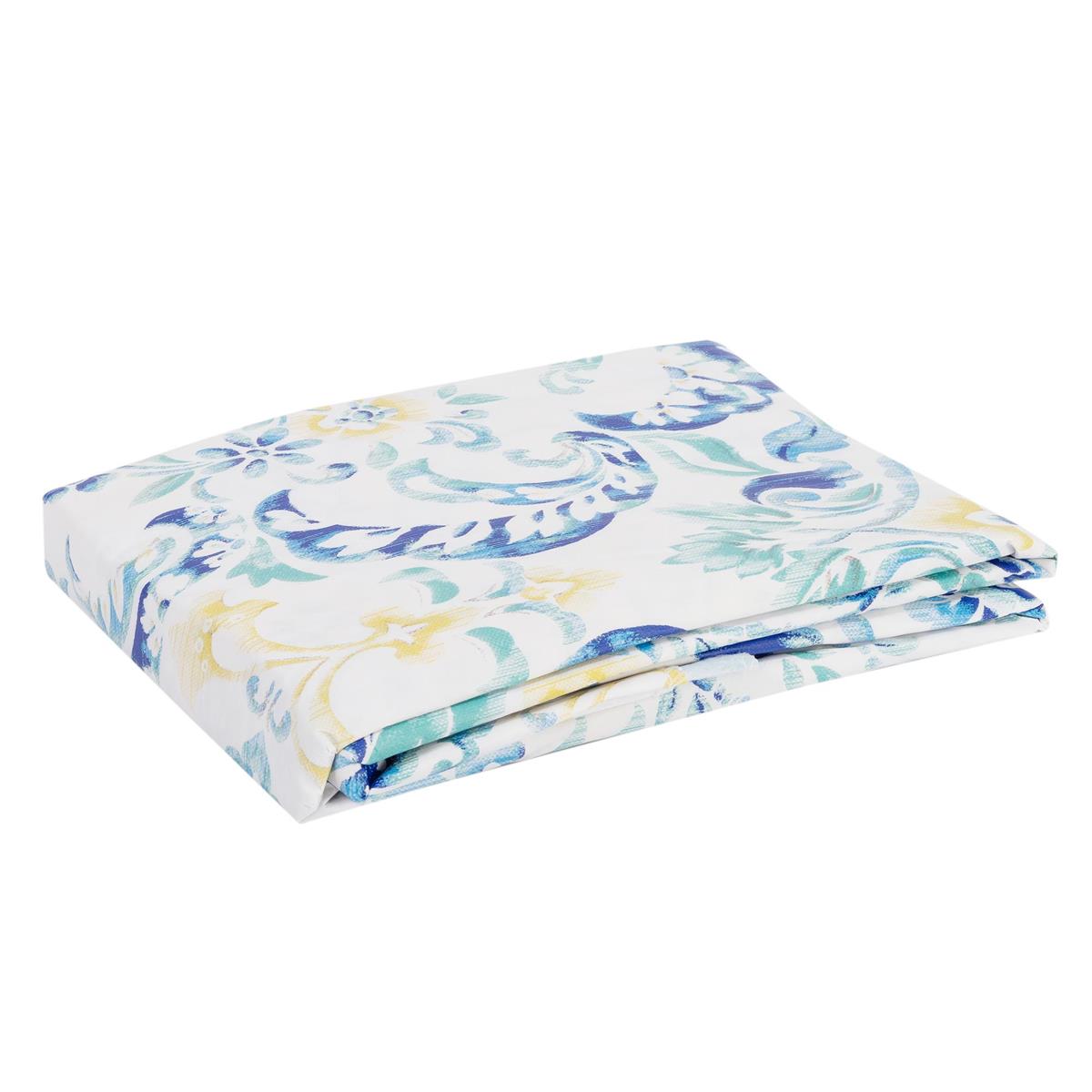 Luciano 52"x70" Assorted Flowers Printed PEVA Tablecloth,sleeve card