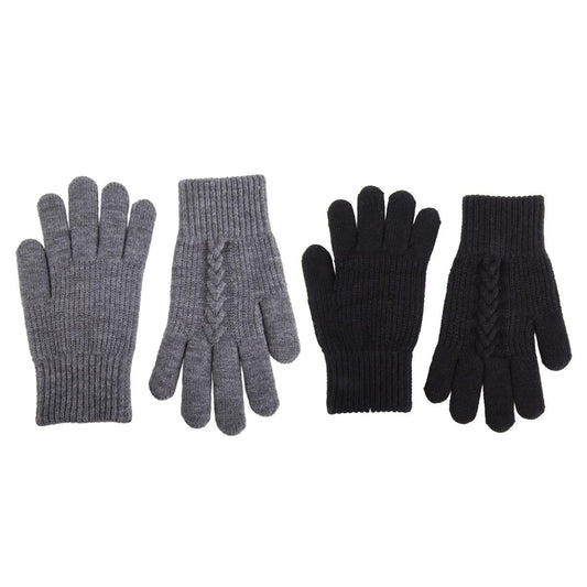 Nordic T. Knit Glove w Twist DetailLadies, 2 asst, hc