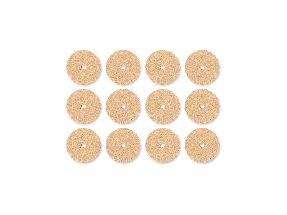 Craftwood: 1.34"x0.24" Wheel x12 Flat Natural MDF
