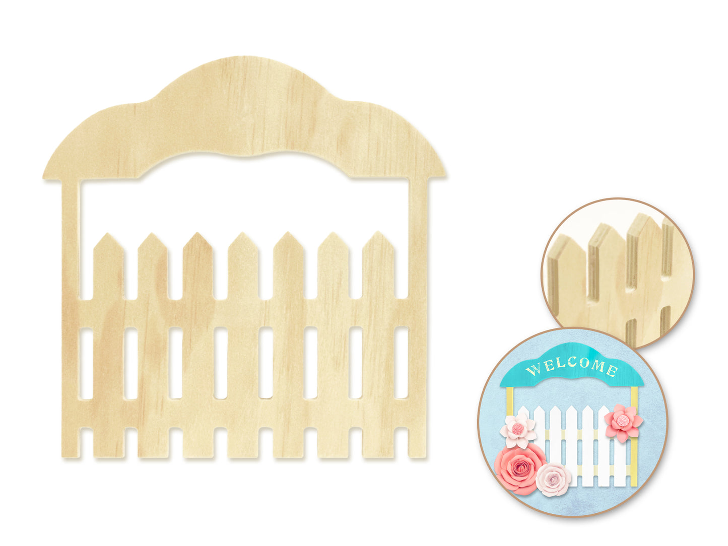 Wood Craft: 6.7" DIY Barn/Ranch Door 6.5mm(T)