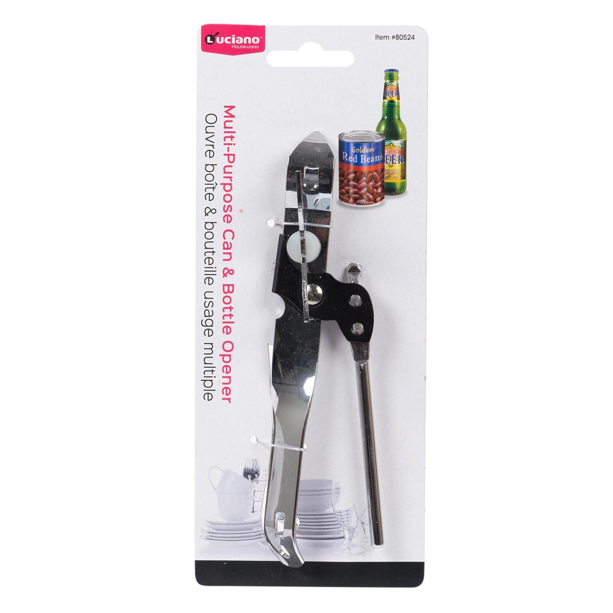 Luciano  Metal Can & Bottle Opener, Multi-purpose, t.o.c. (CS)