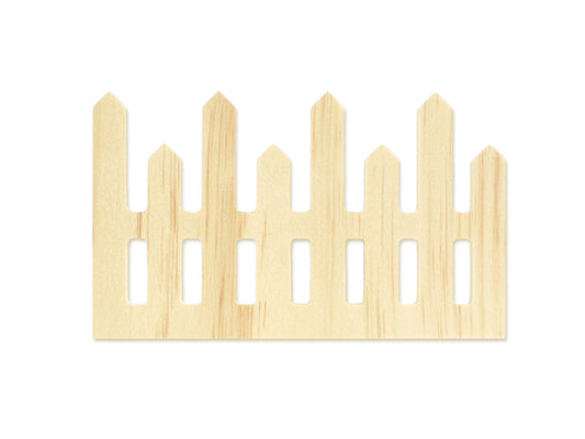 Wood Craft: 6.7" DIY Picket Fence 6.5mm(T) A) Spike