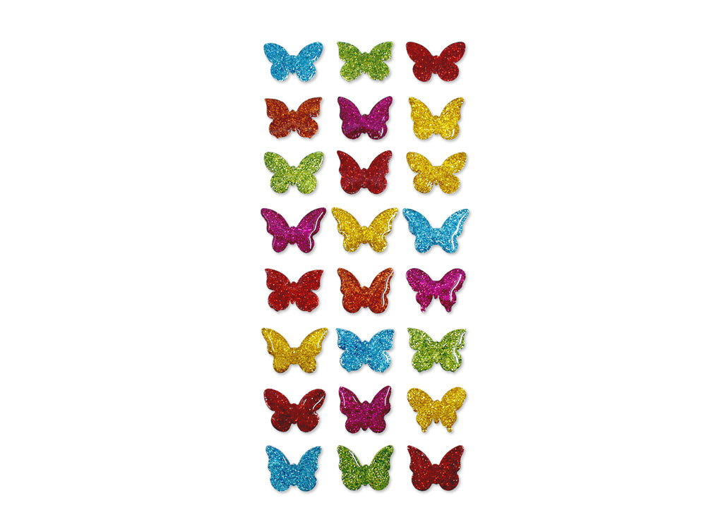 Handmade Sticker: 3D Resin  Themed Elements- F) Butterfly Bling