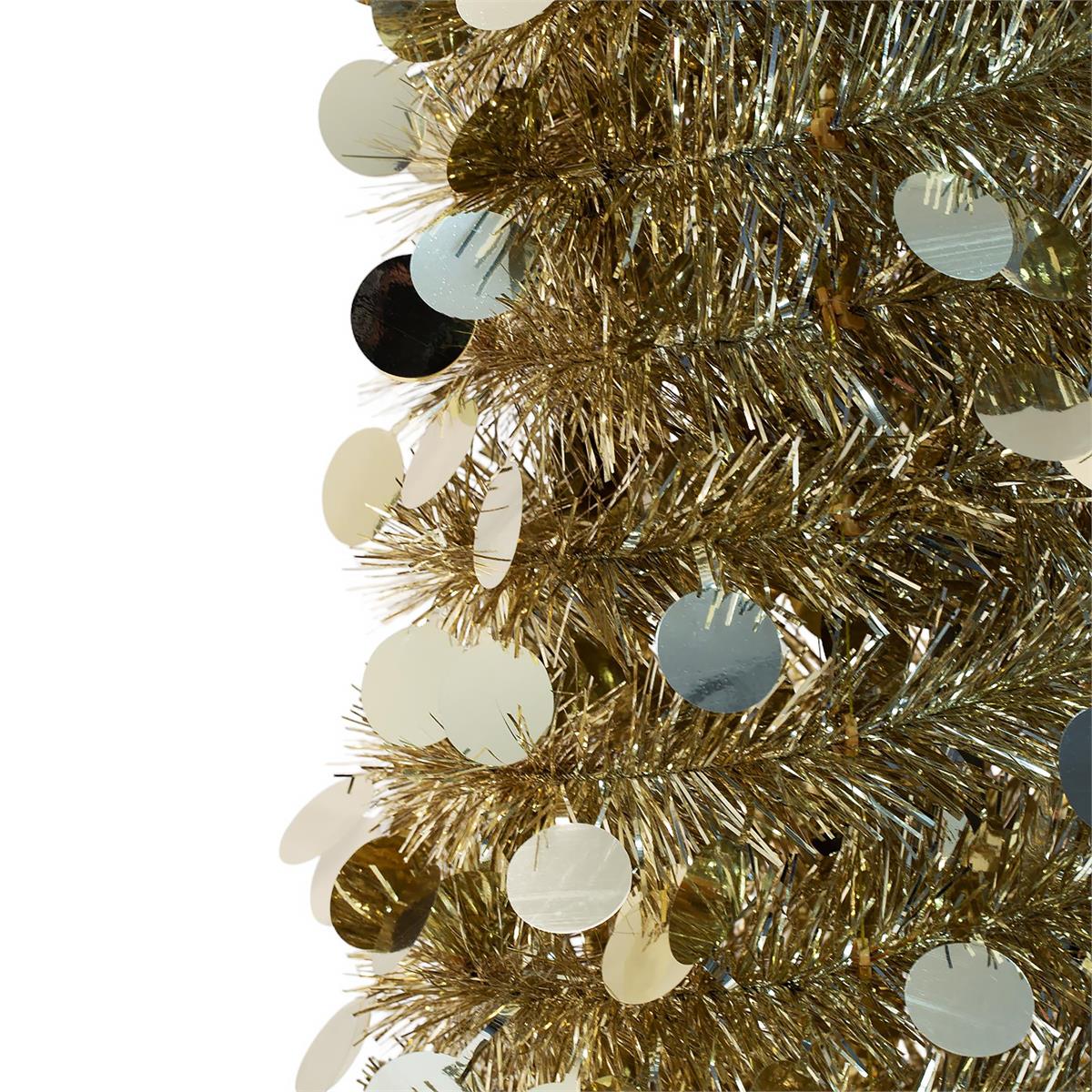 Deco N. 5ft Pop-Up Xmas Tree, Gold, 13x4x13", box