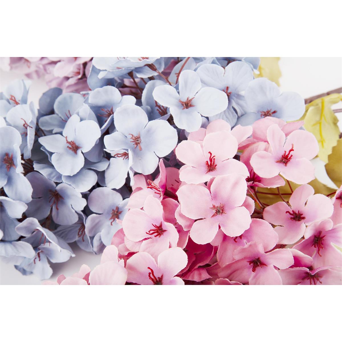 Country G. 34.5" Tower Peach Flowers, 2 Branched, 4asst, Lbl