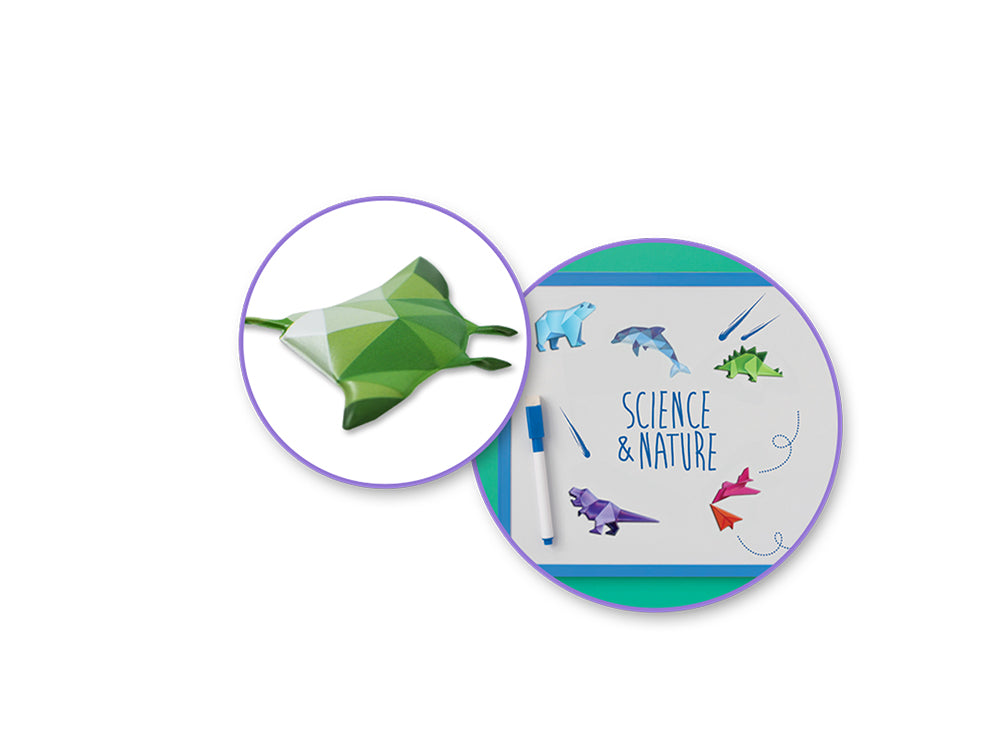 Paper Craft Sticker: 5.7"x9.8" 3D Origami Effects PVC E) Sea Life