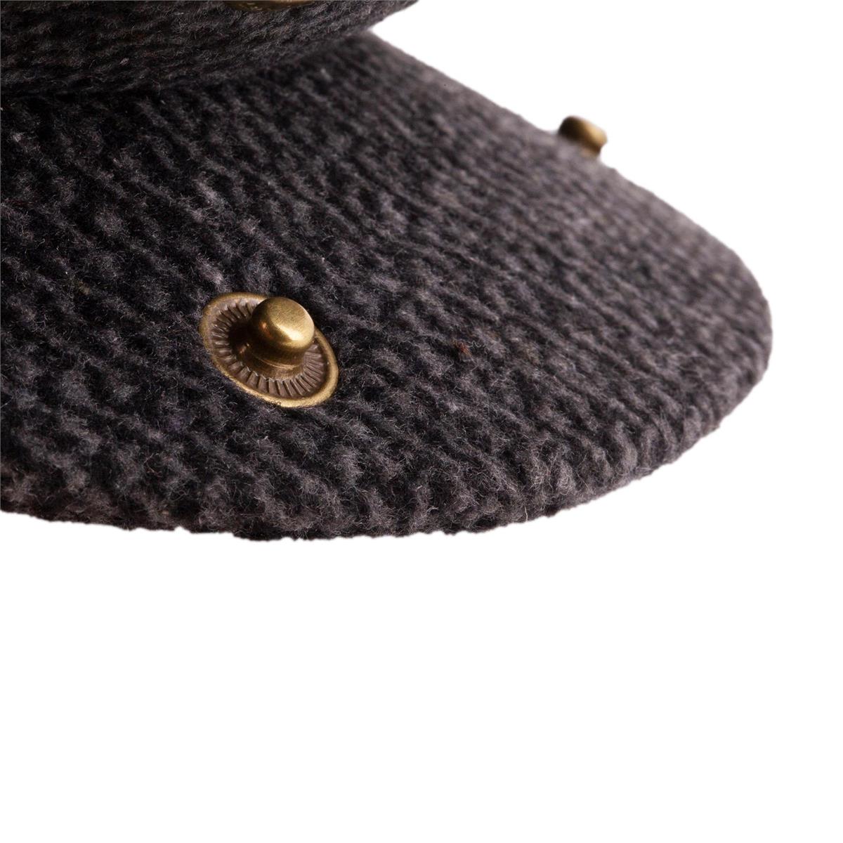 Nordic T.  Grey Tweed Cabbie Hat, w Ear Flap, Men's, ht