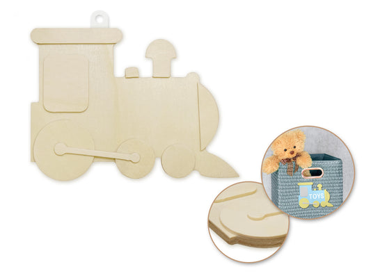 Wood Craft: 5.9"x4.7" DIY 3D Cool Shapes J) Train