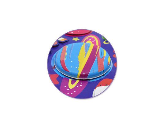 Handmade Sticker: 4.9"x7.3" 3D Big Puffy B) Super Cool