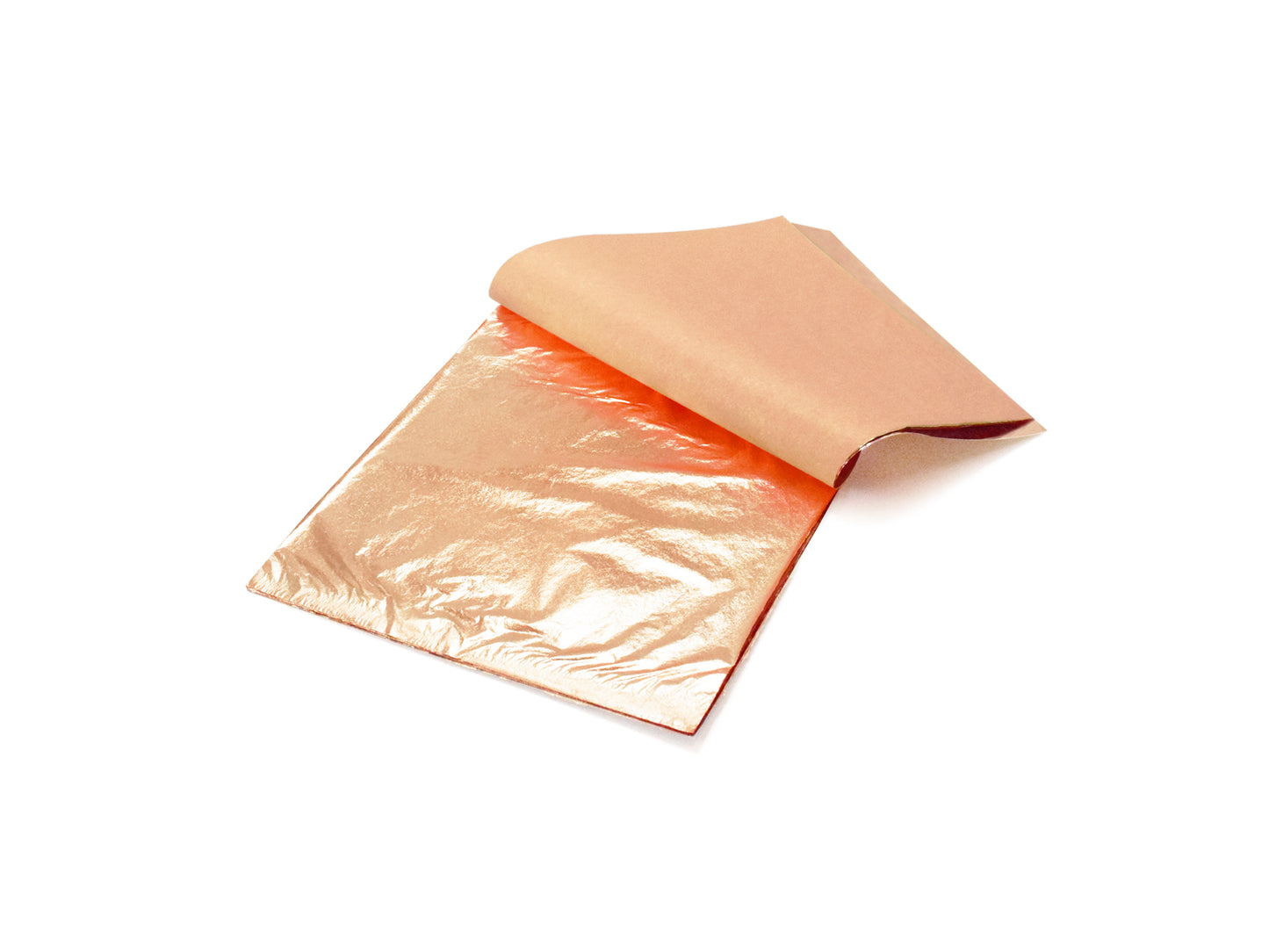 Paper Craft Embellishment: Metallic Foil Leaf Sheets x6 C) Copper