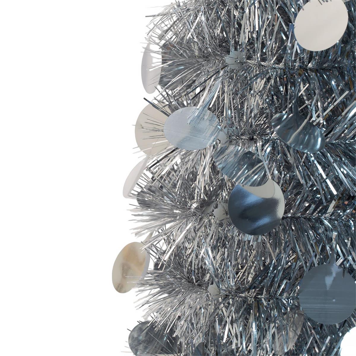 Deco N. 5ft Pop-Up Xmas Tree, Silver, 13x4x13", box