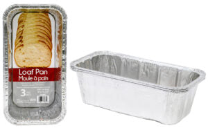 Foil Loaf Pan 3Pk