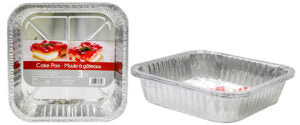 Foil Cake Pan Square 3Pk