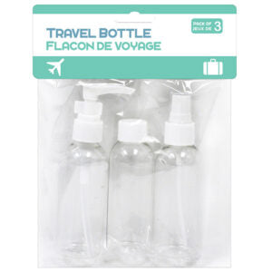 Travel Set-Lotion/Pump/Spray 3Pk