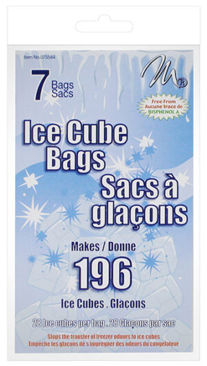 Ice Cube Bag for 28 Ice Cubes 7Pk
