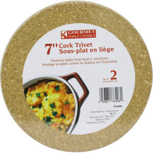 Trivet Cork 2Pc