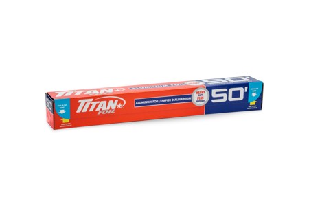 TITAN-FOIL HEAVY DUTY ALUMINIUM FOIL ROLL 11.8" x 50'