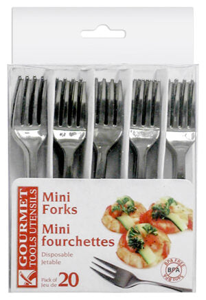 Mini Disposable Cocktail Fork 20Pk