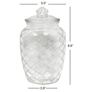 Honeycomb Glass Jar