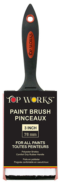 Paint Brush with Rubberized Handle