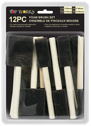 Foam Brush Set 12Pk