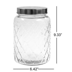 Diamond Pattern Storage Jar