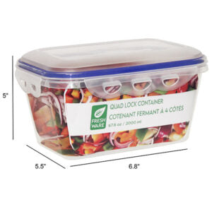 Container Quad Lock Rectangular