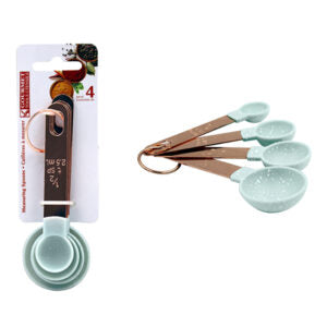 Speckle Turquoise Measuring Spoon 4Pc