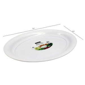 Platter Serving Oval White