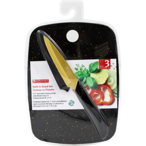 Cutting Board with Knife