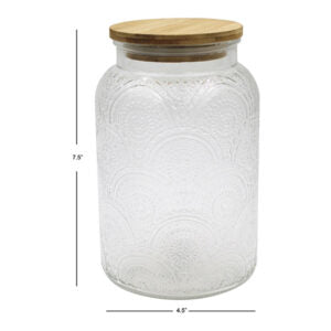 Jar Storage w/Bamboo Lid