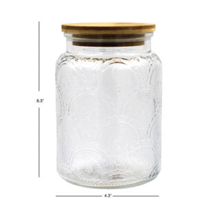 Jar Storage w/Bamboo Lid