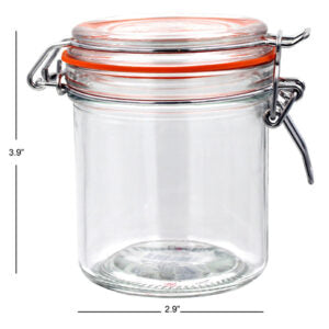 Hermetic Round Jar with Lock Lid