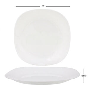 Plate Dinner 11” SQUARE OPAL