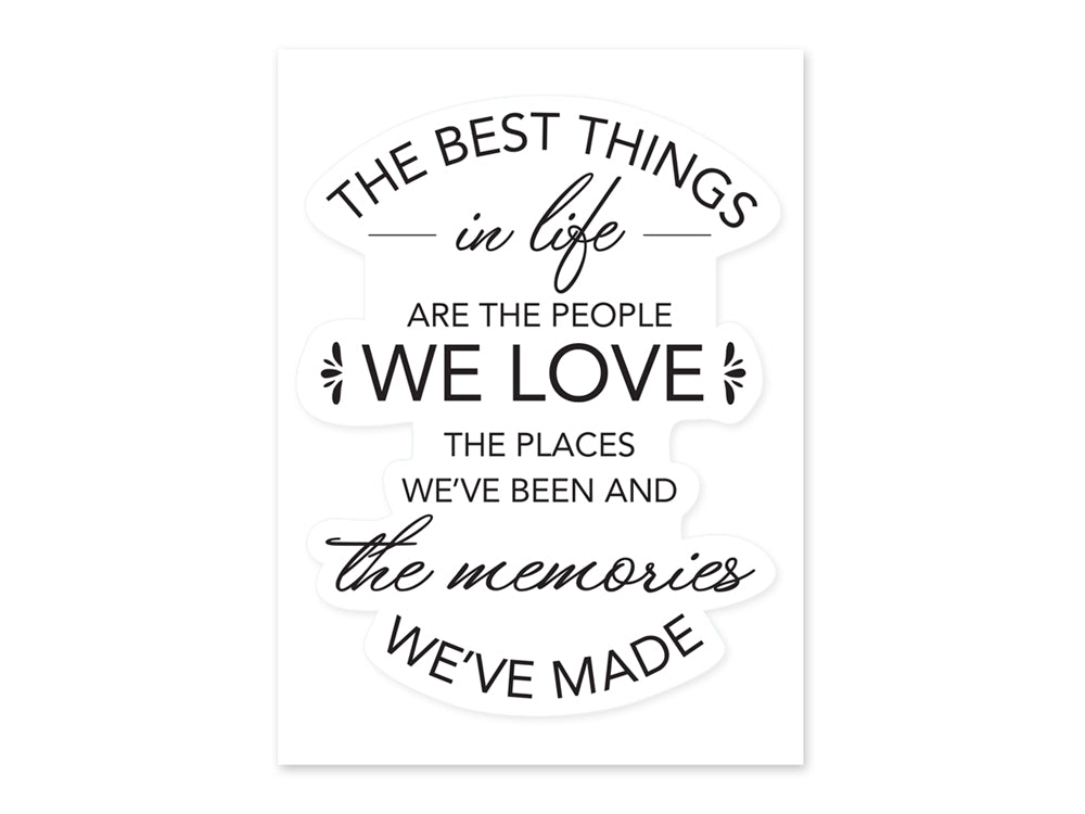 Craft Decor: 11.8"x15.75" 'Words To Live By..' Wall Art I) The Best Things in Life..