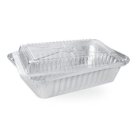 TITAN FOIL 3 LB ALUM TAKE OUT PANS WITH DOME LIDS 3/PK