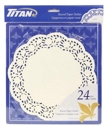 TITAN PAPER DOILIES 10.5" 24/PK x 24/CS