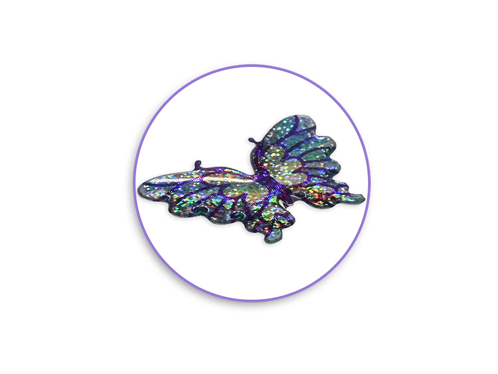 Paper Craft Sticker: 3D Epoxy Mini Elements 9x17.5cm M) Florals & Butterflies 2