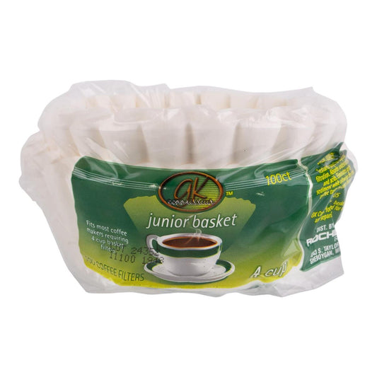 100-pc 7" Basket Coffee Filter, GK 4 cup, polybag