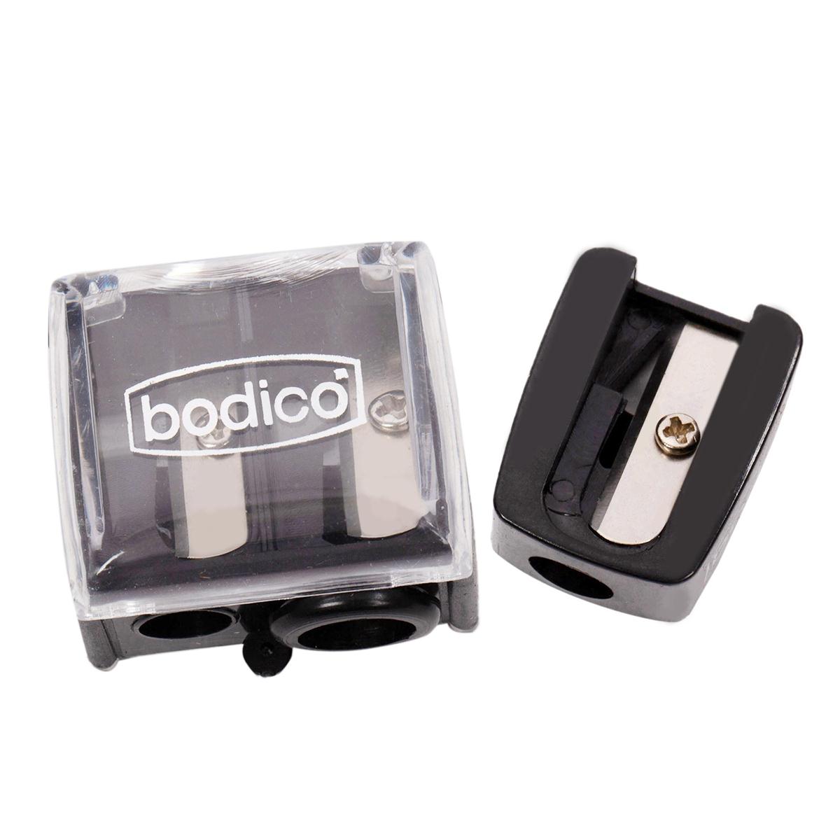 Bodico Pro Pencil Sharpener Set, Multi Sizes, b/c, logo on lid(HZ)