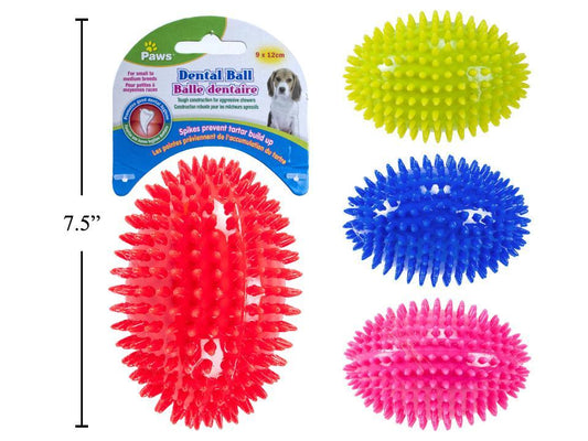 Dental Football Dog Toy (5") - 1pc - Teeth Cleaning Rubber