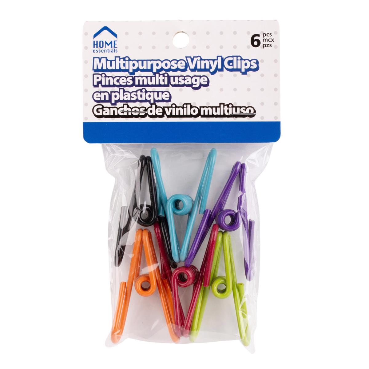 Vinyl/metal Clips: 6pcs