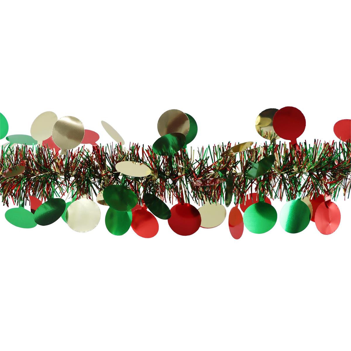 Deco N. 9ft.x5ply Tinsel Garland, 4/c, header