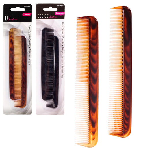 Bodico 2-pc Mini Fine Tooth Comb, 2 col., b/c(HZ)