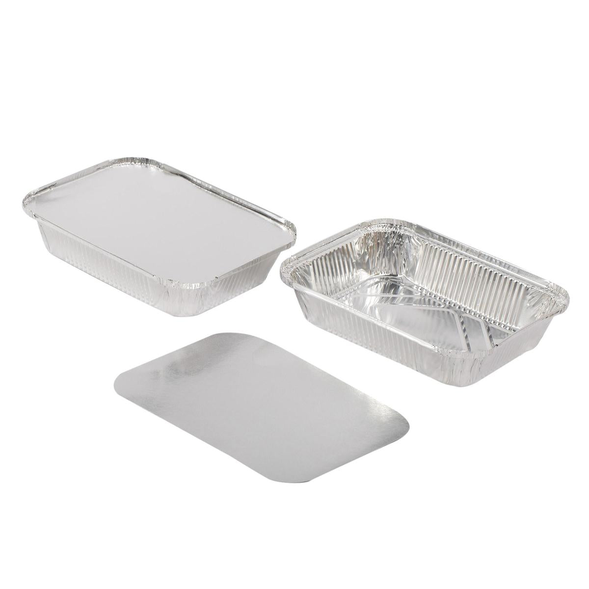 SiG.Kit  2-pc 3-lb Foil Container  w/Lids, 8.75"x6.75"x2" (A311465)