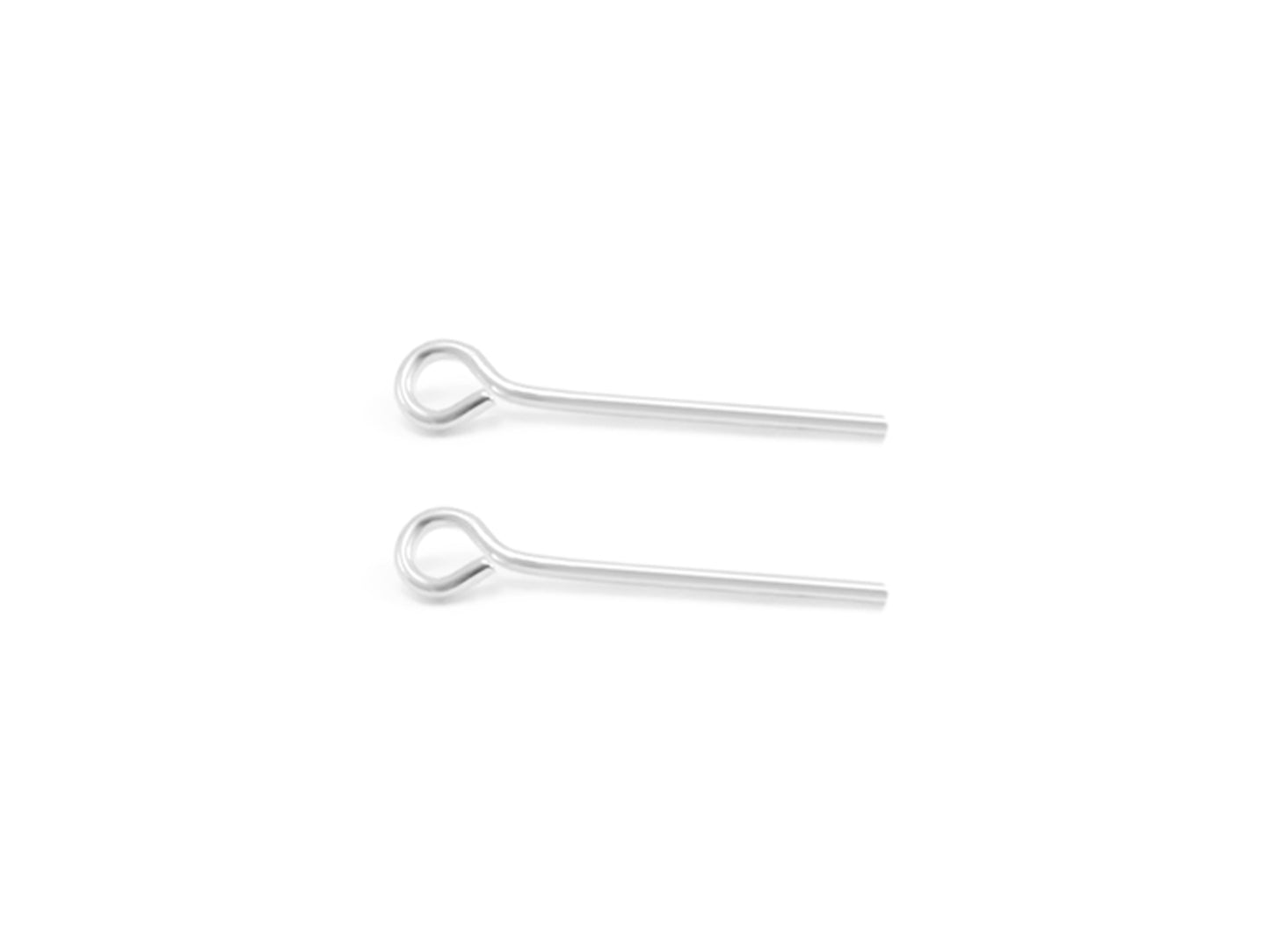 Jewelry Findings: 3/4" Eye Pins w/Loop x200 Drops Silver