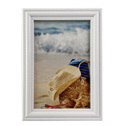 Romantic Scroll Wht Bord 4"X6" Frame
