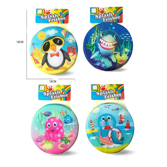 Sunny Dayz 7" Splash Frisbee, 4asst. net bag w/header